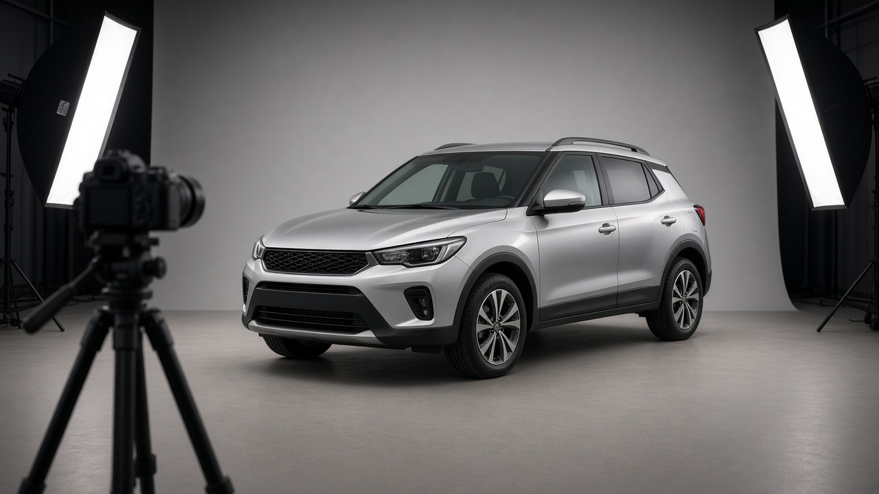 Vehicle photo station for VDP readiness before CarGurus VINMax dealers boost a listing